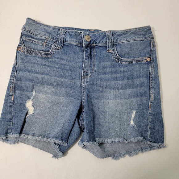 Seven7 Pants - 7Seven For All Mankind Women's Distressed Denim Shorts Size 8 32622-3E3